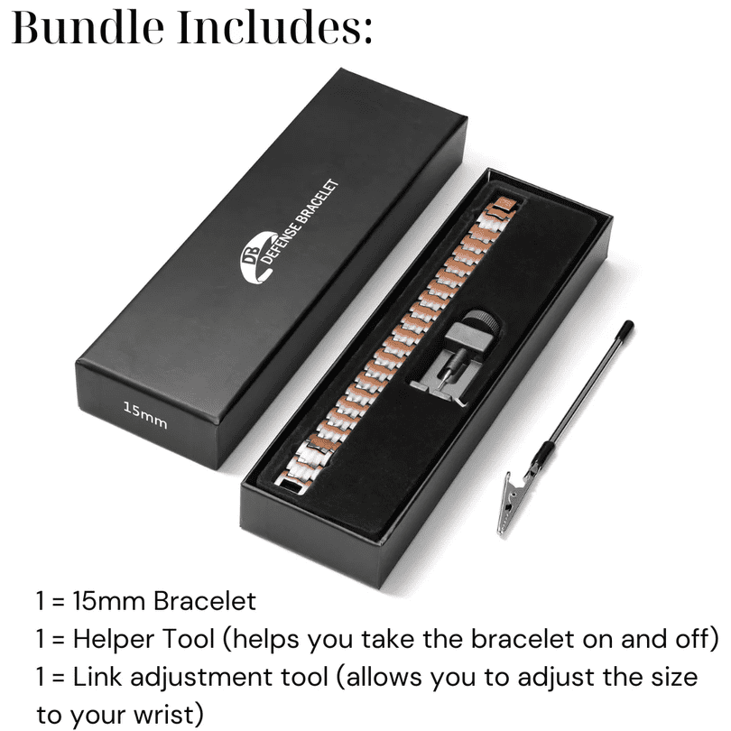 Image of the widest bracelet model with a high number of magnets.